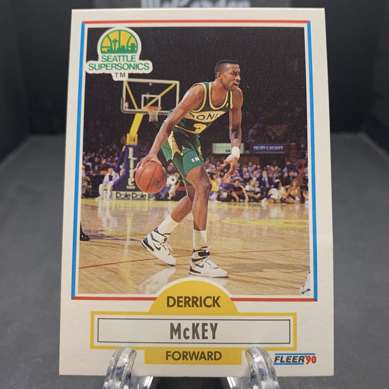 1990-91 Fleer Derrick McKey #180 Seattle Supersonics