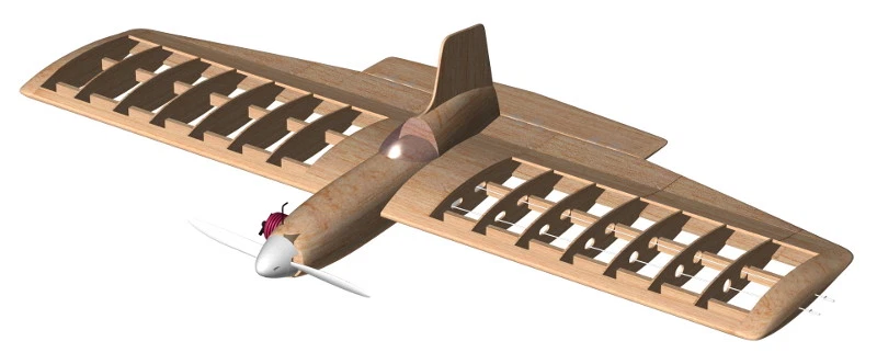 Model Airplane Plans (UC): Mercury TOREADOR 36" Stunt/Combat for 2.5-3.5cc Eng. - Image 4 of 4
