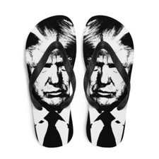 Donald Trump Flip-flops Beach Sandals Size Large 10-11 