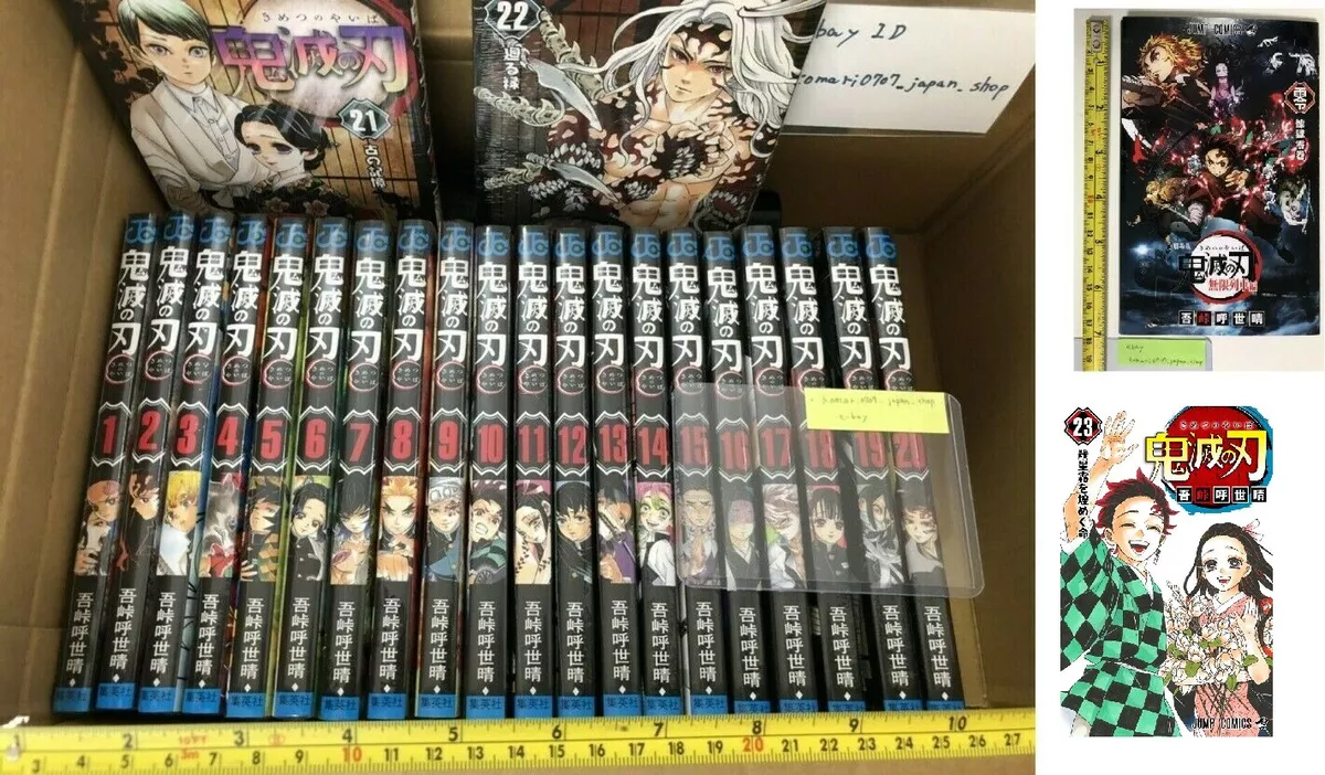 Demon Slayer: Kimetsu no Yaiba Vol. 1-21 Set – Japanese Book Store