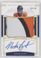 2019 Panini National Treasures Holo Gold 6/10 Noah Fant #RMS-NF Auto nd3