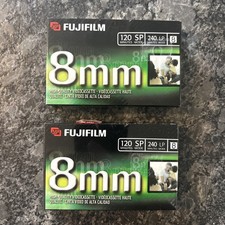 FUJIFILM 8mm P6-120 Professional Grade Video Cassette Tapes NEW, TWO TAPES