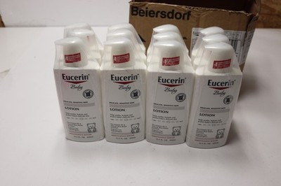 12x Lot 13.5oz Eucerin Baby Body Lotion Fragrance Free Hypoallergenic