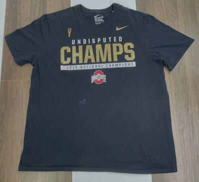 Nike Womens XL OSU Ohio State University Buckeyes Shirt 2014 National Champions