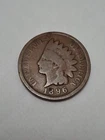 1896  Indian Head Cent Penny Circulated But Nice  US Type Coin Collectable IH228
