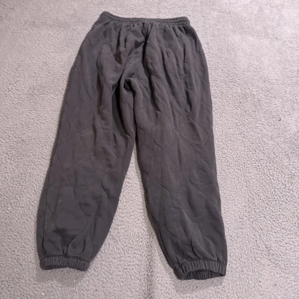 Pantalones deportivos Abercrombie & Fitch para hombre grandes grises acolchados de vellón suaves A&F Foto 2 de 4