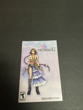 final fantasy x-2 X2 ps2 Manual Only With Registration card