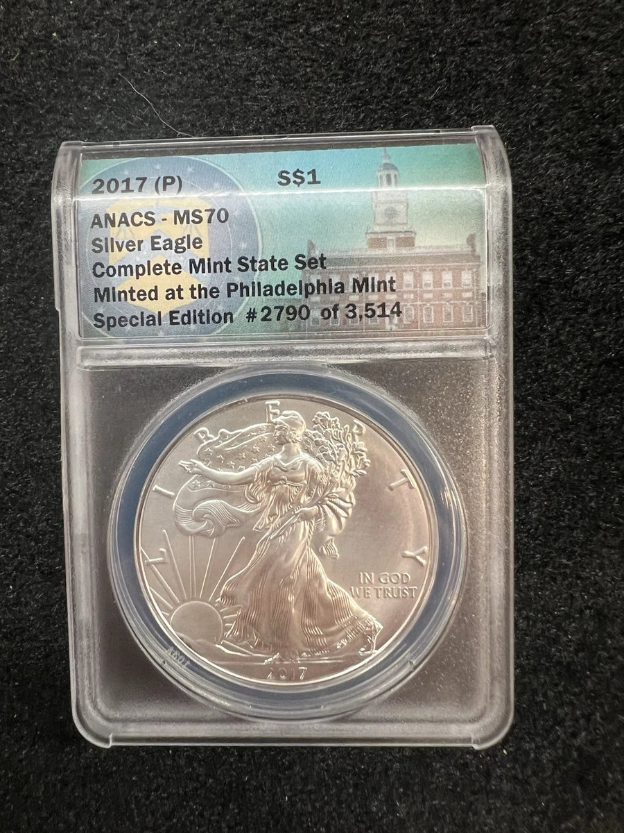 American Eagle MS 70 Graded 2017 Silver Bullion Coins for sale | eBay