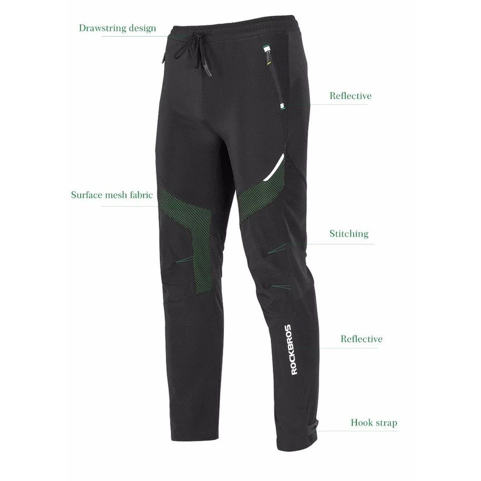 ROCKBROS Winter Cycling Suit Jacket + Pant Thermal Fleece Windproof Lightweight - Image 3 of 4