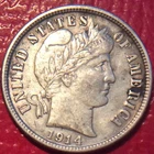 1914-D BARBER DIME I-15 EF