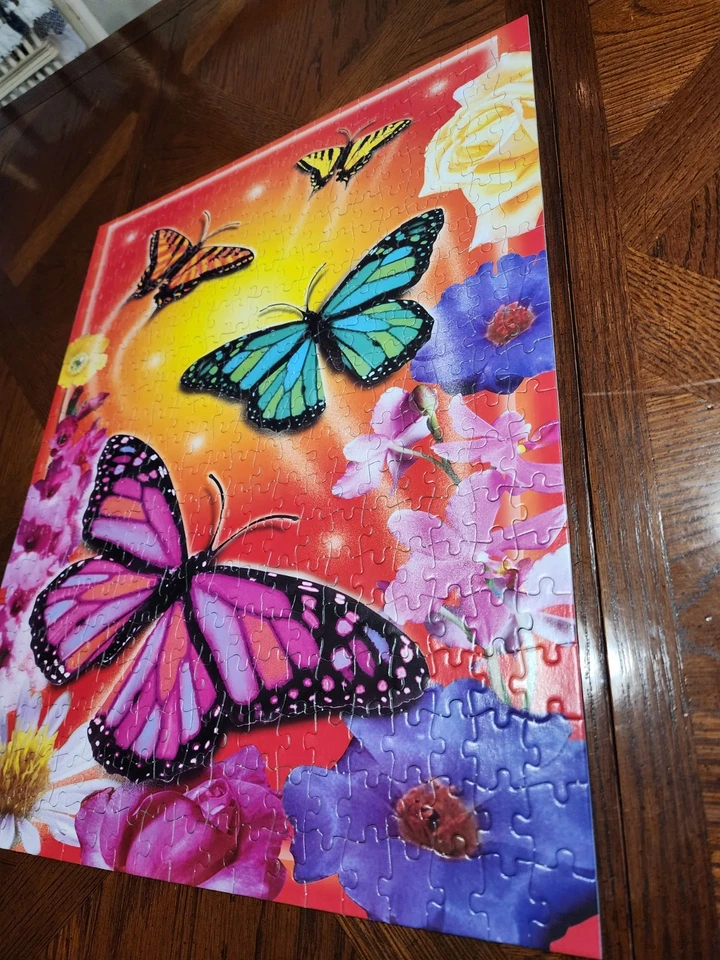 Butterfly Flower Puzzle - Has All Pieces - 2003 Y2k - Starline - Approx 400 Pcs - Image 4 of 4