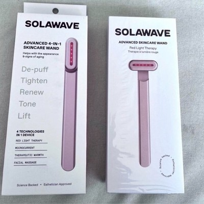 Solawave 4-in-1 Radiant Renewal Skincare Wand Massager (Rose Gold) - New Sealed