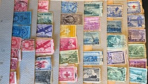 US Postage stamps, 1940's-50's