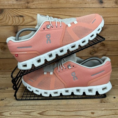 On Running Turnschuhe Herren Größe UK 8 Cloud 5 Flamingo Pearl Pink Schweizer Fitnessschuhe