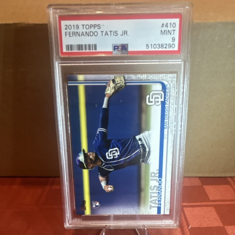 Topps 2019 Fernando Tatis Jr. RC #410 Dark Uniform Base Set PSA 9