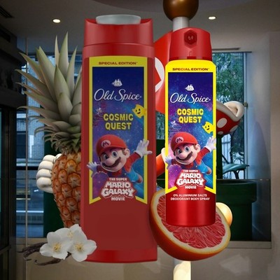 Old Spice Cosmic Quest Super Mario Shampoo 400 ml&Deo Spray 150 mlDeostick 50 ml