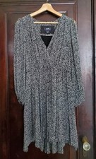 Maeve XS faux-wrap mini dress with pockets, "Carolyn", Anthropologie