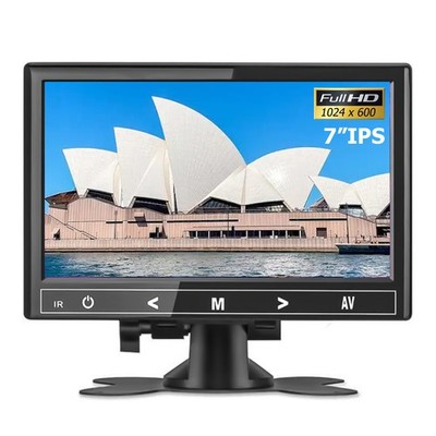 7'' LCD Monitor W/AV VGA HDMI AV Speaker for PC Truck  DLSR CCTV PS4