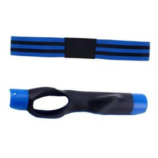 Golf Grip Trainer Attachment Swing Adjustment Arm Band - Right Blue, Black