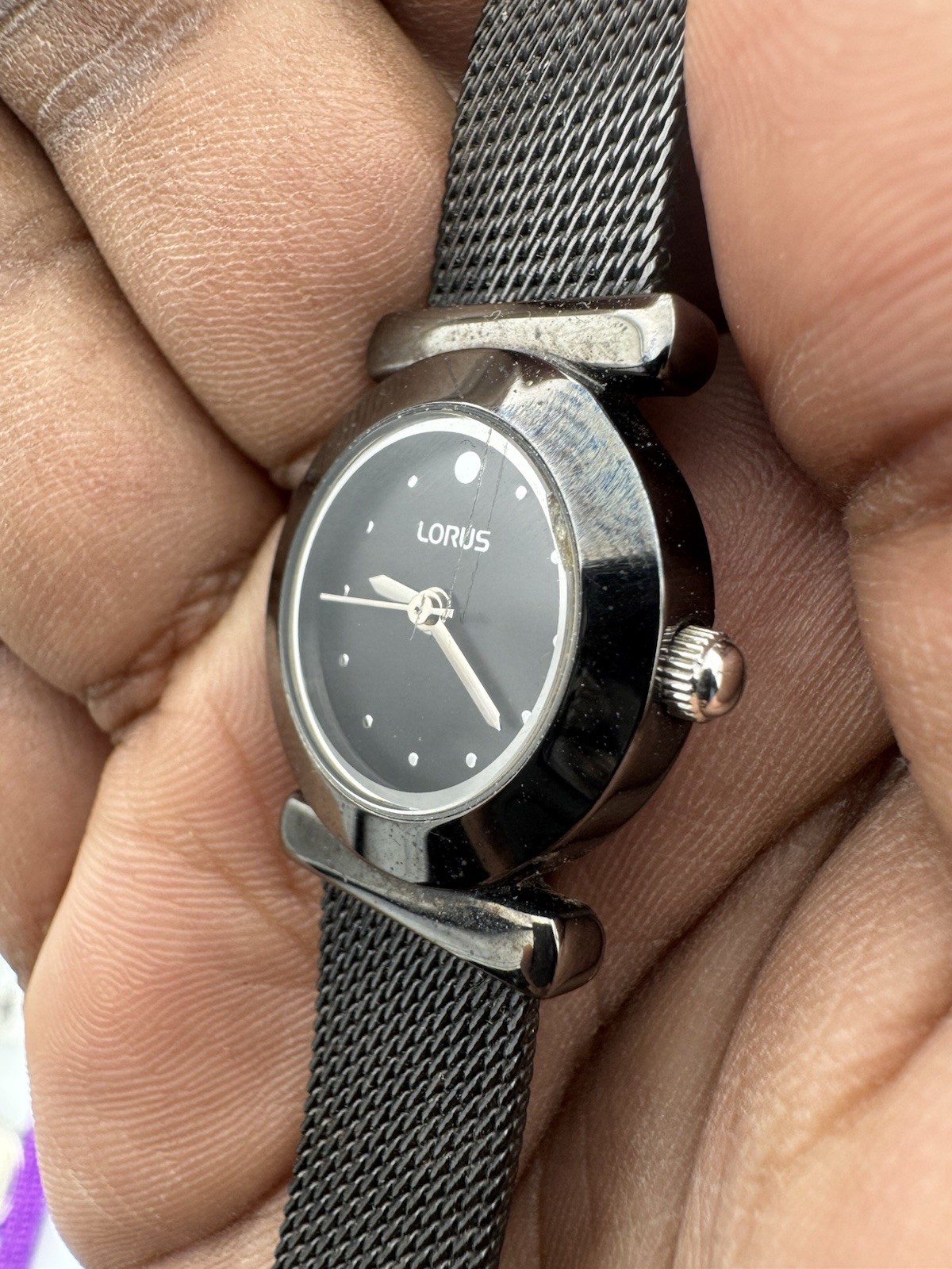 Lorus V501-X407 Black Dial Ladies Watch, new battery fitted in Mid of March image 4