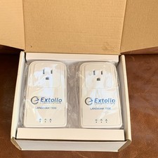 NEW Extollo LANsocket 1500 Ethernet Powerline Adapters - Set of 2