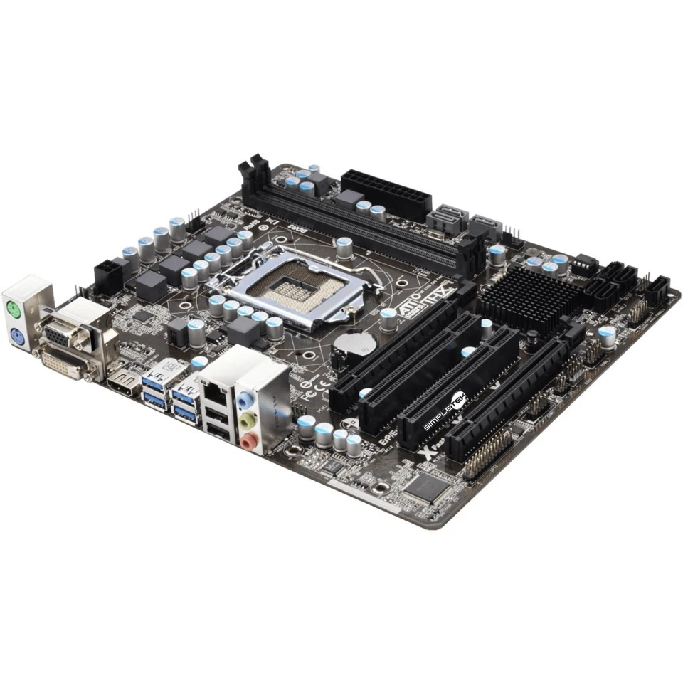 ASRock B75M Dash Placa Base LGA 1155 Segunda Tercera Gen Ddr3 DVI Renovado - Imagen 3 de 4