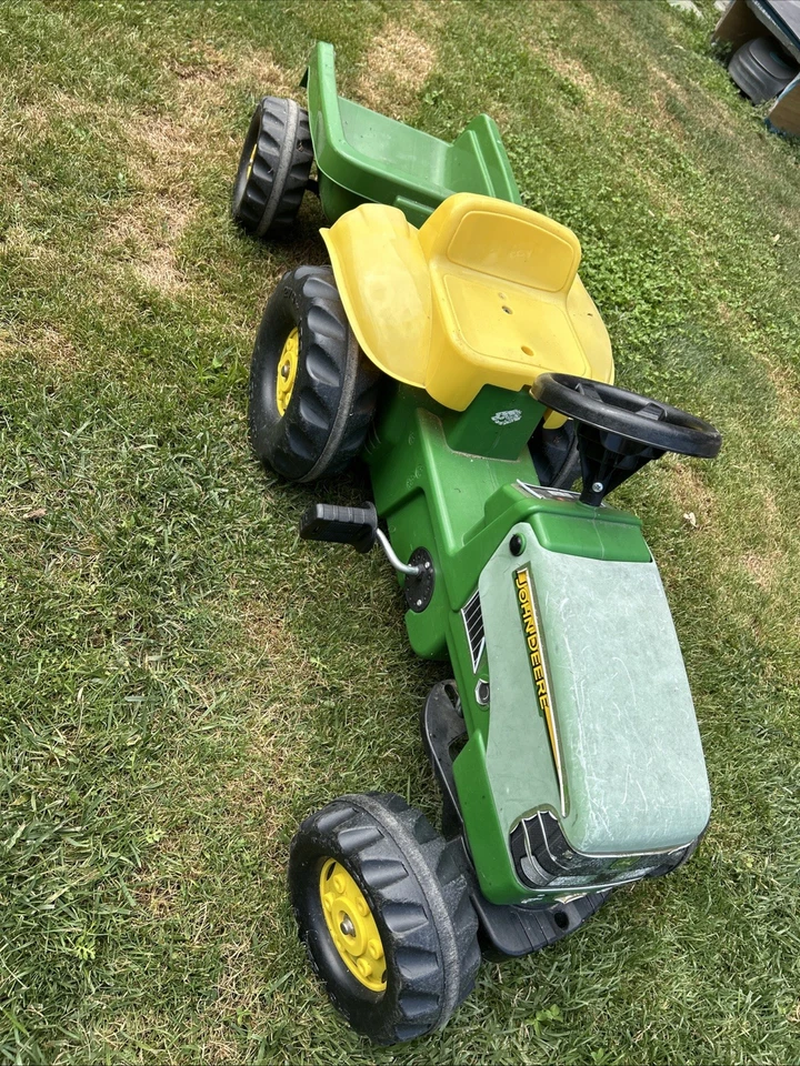 Rolly Toys Trattore a pedali John Deere con rimorchio rollykid 012190 - Immagine 3 di 3