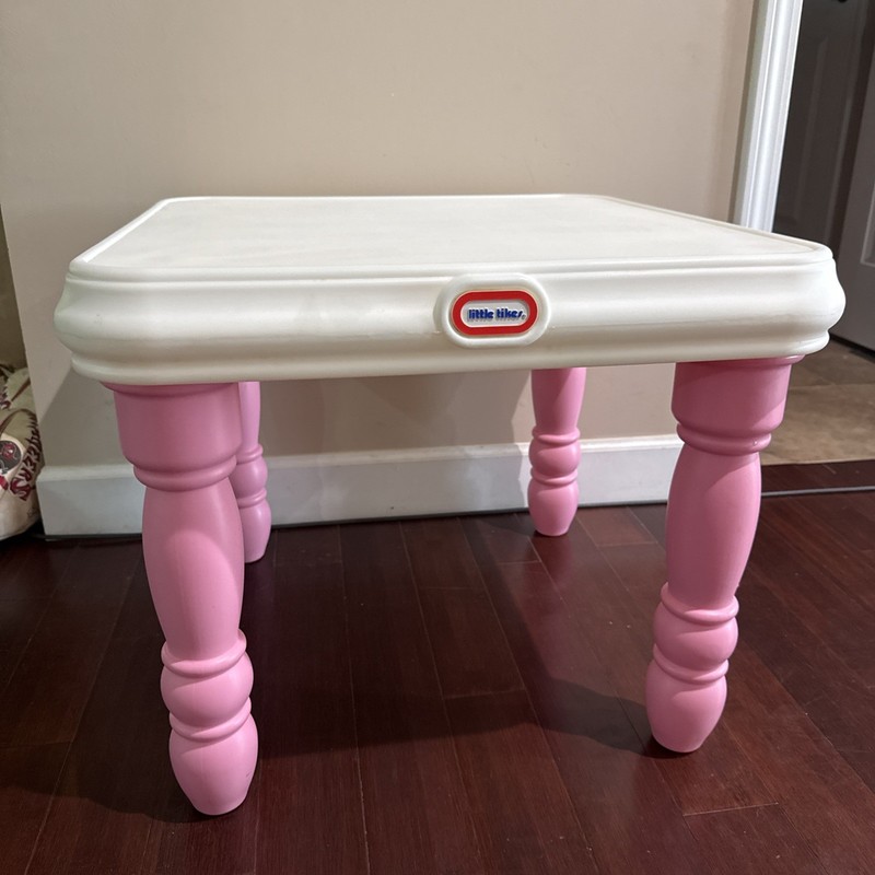 Vintage Little Tikes *Child Size* Pink & White Victorian Country Kitchen Table