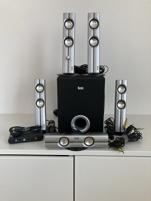 Hercules 5.1 Soundystem Lautsprecher Boxen , Inkl. Adapter USB Für PC Anschluss