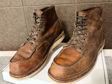 RED WING SHOES 1907 Classic Moc 6  Leather Boots Men  s 10 free leather care