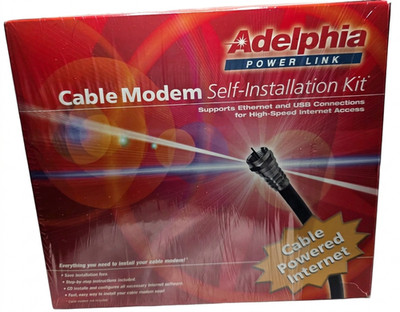 Adelphia Power Link Cable Modem Self-Installation Kit   Collector's Item RARE H2