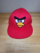 Red Bird Angry Birds Hat Rovio Snapback Cap Retro Video game Read Description