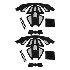 2 Sets Padding Kit Breathable Sponge Cushion Pads for Motorcycle Cycling