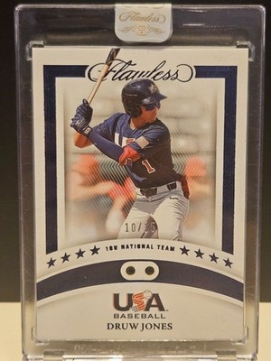 Druw Jones autograph Panini　/399 Druw Jones Panini Flawless USA baseball /15 Dual Gem 18u National