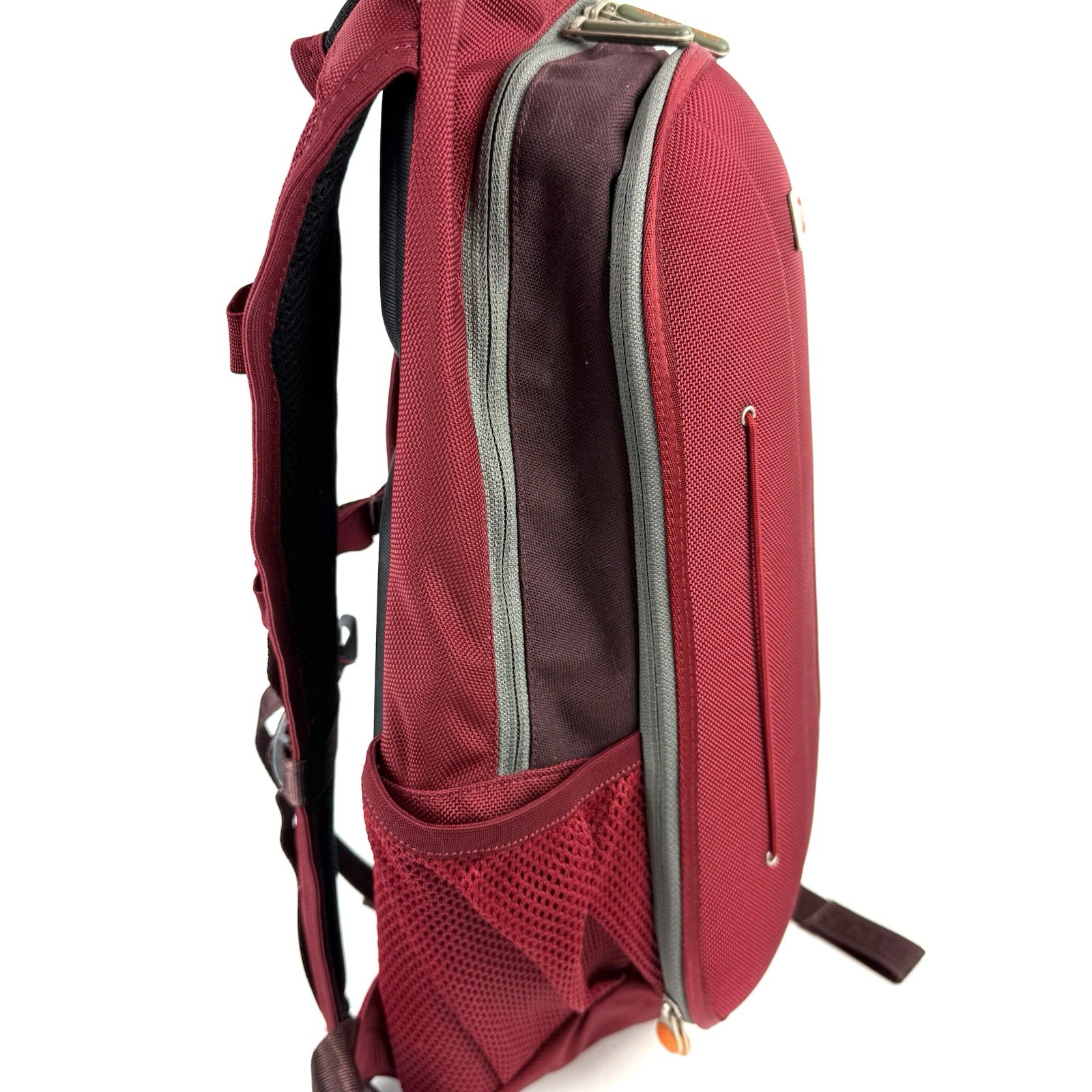 Merrell Backpack Dark Red Canvas Hard Shell Hikin… - image 8