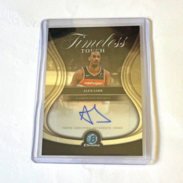 Topps Chrome 2025-26 Alexandre Sarr #TCA-AS Autographs Washington Wizards