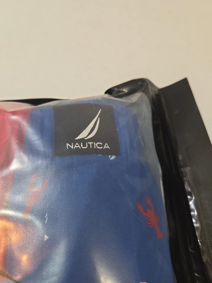 Paquete de 3 calzoncillos boxer de algodón tejido mediano M azul rojo brillante Nautica para hombre Foto 3 de 4