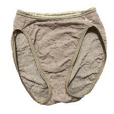 Vanity Fair Nylon Panties Brown Patterned Size 6 Style 813-155 Sissy Undies