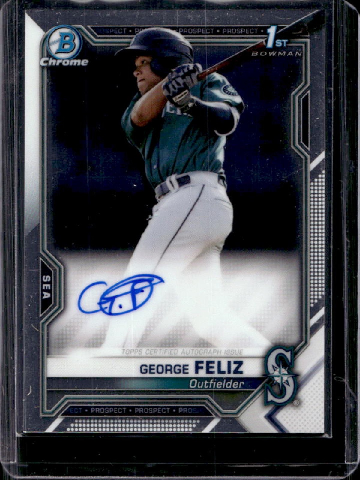 2021 Bowman Chrome George Feliz Auto 1st #CPA-GF Mariners