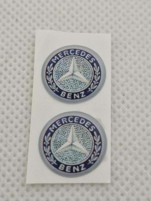 2x Fernbedienung Schlüsselanhänger Badge Emblem Aufkleber Logo für Mercedes Benz 3d gewölbt 14mm