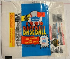 1990 Fleer wax pack wrapper (no cards)- Complete Your Collection