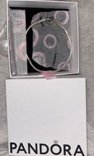 NEW PANDORA Moments 925 Family Tree Heart Clasp Snake Chain Bracelet 9  