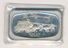 MADISON MINT STATGECOACH .999 SILVER 1 ONE TROY OUNCE BAR ART BAR
