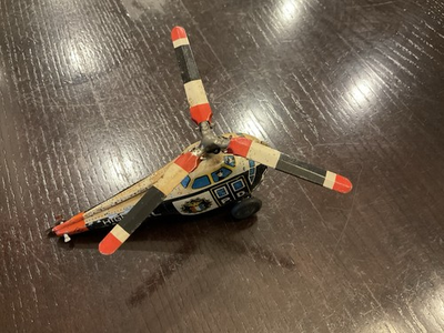 #ad Vintage Koyo Kinzo Sikorsky Tin S55 Police Chopper Highway Patrol Helicopter $21.95