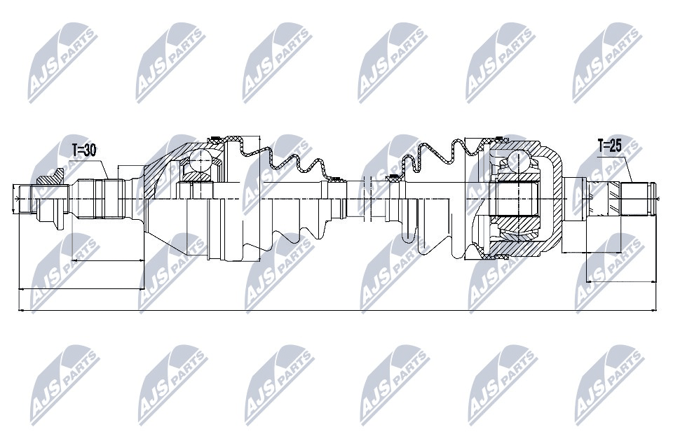 Driveshaft Compatible With OPEL INSIGNIA 1.4T, 1.6, 1.6T, 1.6CDTI 09- /LEFT, MT - Image 8