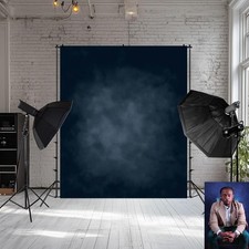 Kate 5x7ft Dark Blue Abstract Backdrops Microfiber 5x7ft, dark blue