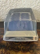 Vintage Rolodex S-310C 6" Mini Address Card File Tinted Lid
