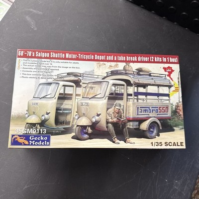 Gecko Models 35GM0113 1/35 Saigon Lambro 550 Shuttle Motor-Tricycle Depot