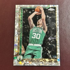 2025-26 Topps Chrome Cracked Ice Silver Refractor Sam Hauser 12/12 1st Day Excl.