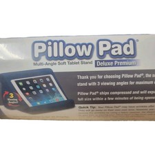 Ontel Pillow Pad Ultra Multi-Angle Soft Tablet Stand, Blue